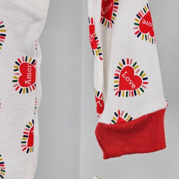 Magnetic Me Baby Organic Valentine Hearts Two Piece Pajama Set | 9-12 Months - Picture 9 of 12